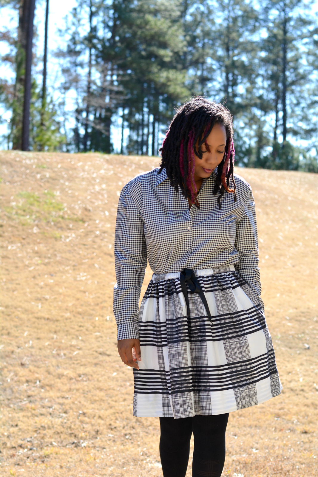 summer skirt in winter