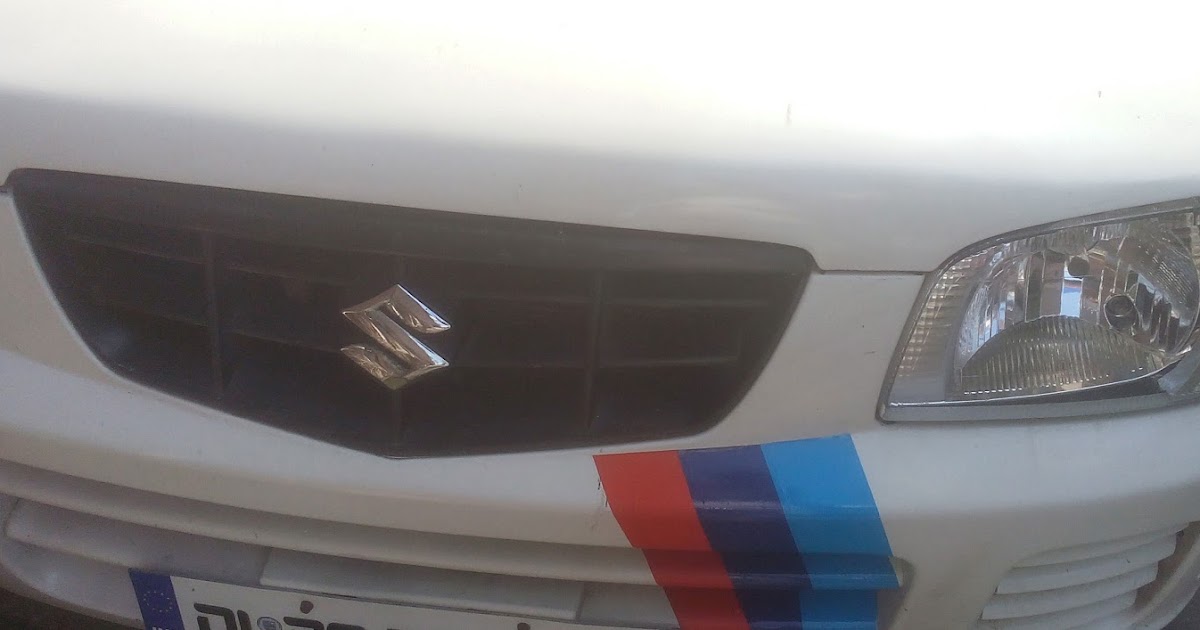 Alto Car Front Bumper Sticker Design Three (3) Color