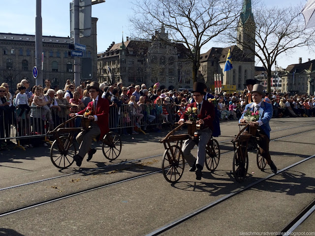 Sechseläuten, or in proper Züridüütsch (the Swiss-German dialect in Zurich), Sächsilüüte, is Zurich's spring festival.