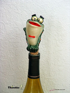 Thirstin - "Croak Stopper" chablis edition - Designer collectible character product by © Pierre Rouzier