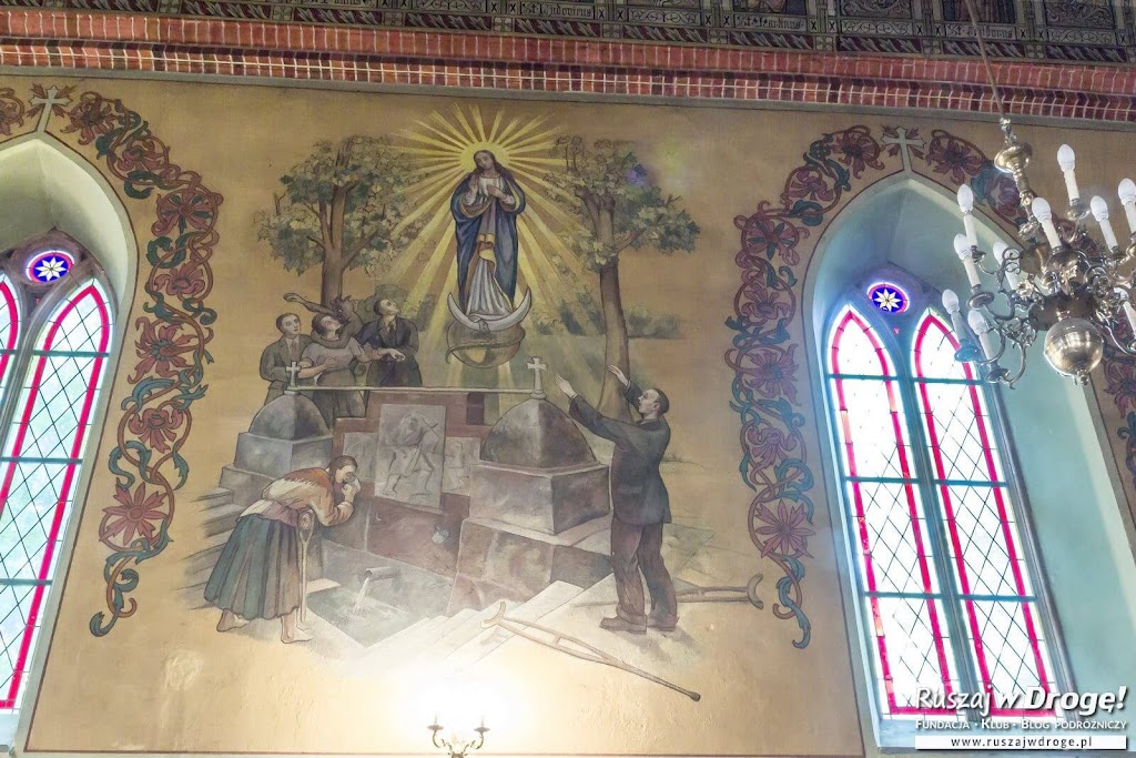 Malowidło z cudownym źródłem w Gietrzwałdzie