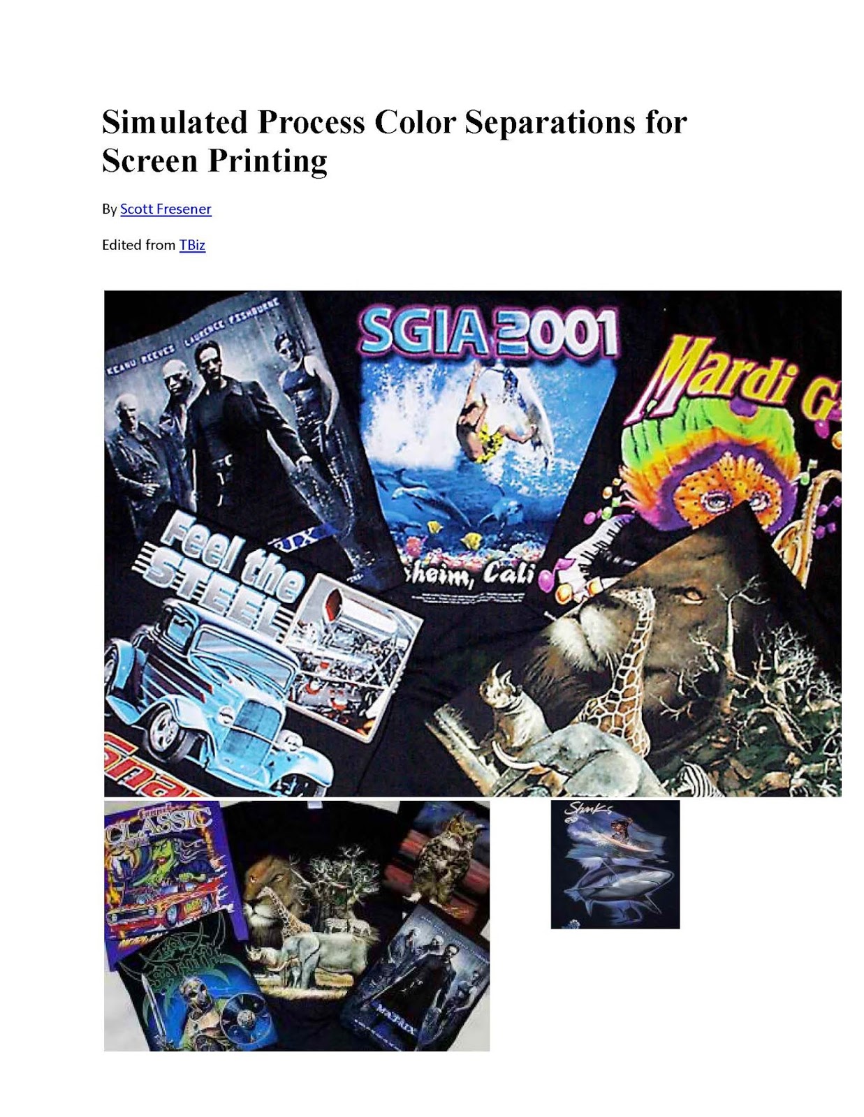 Ambrosyo Simulated Process Color Separations for Screen Printing