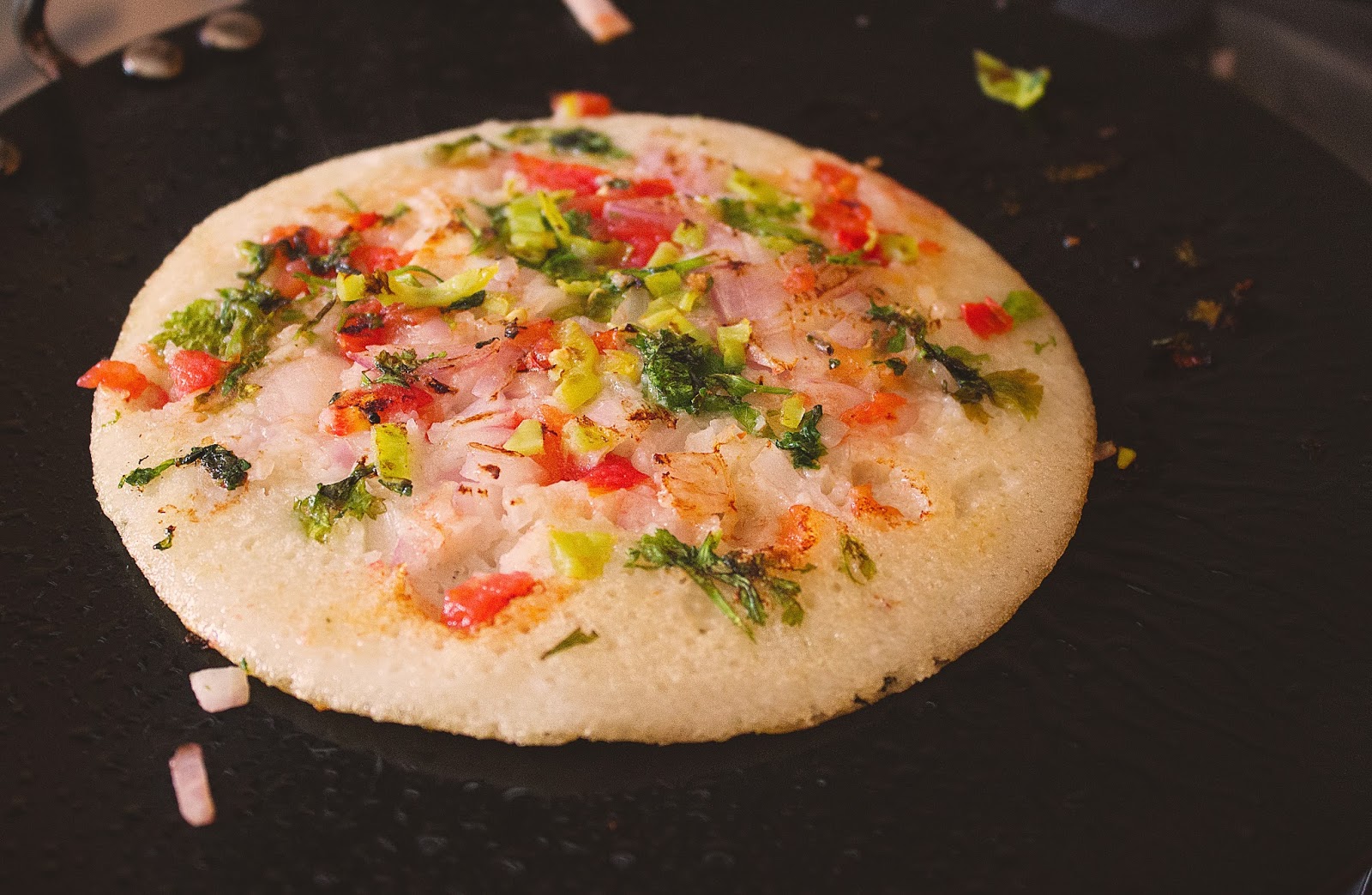 How To Make Uttapam Onion and Tomato Uttapam