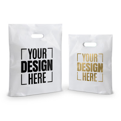 Customized D Cut Retail Carry Bags