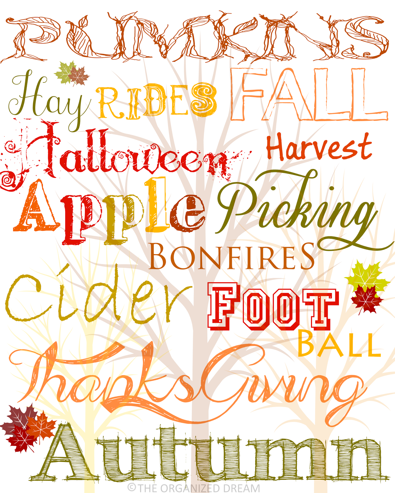 Free Autumn Printables Uk