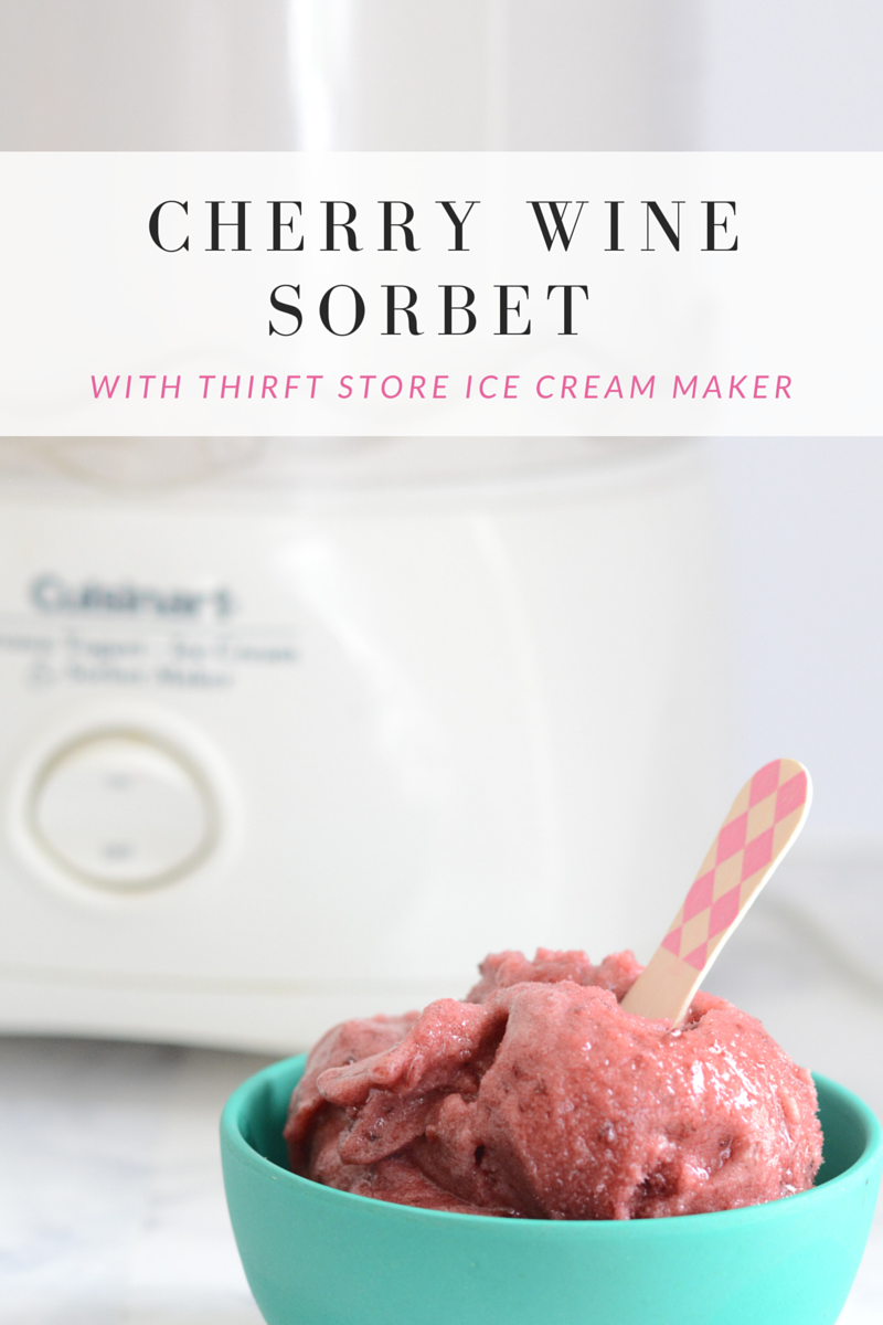 cherry wine sorbet