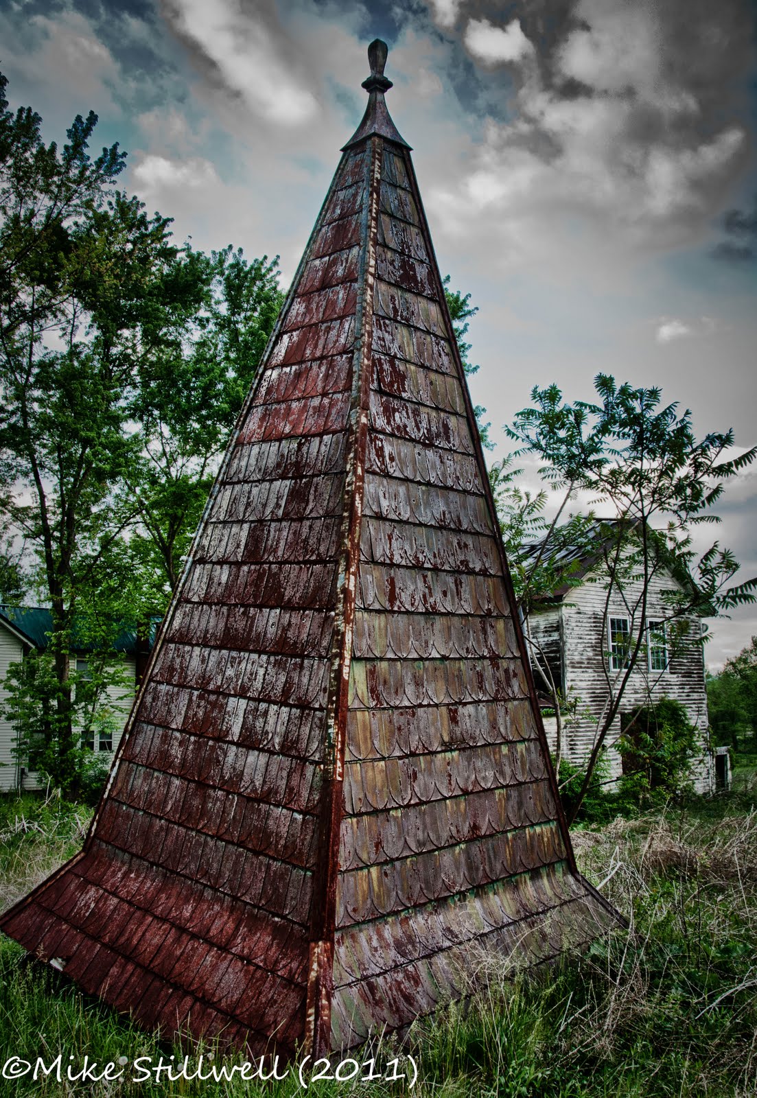 Walking On Empty Glade Spring Baptist Church Steeple