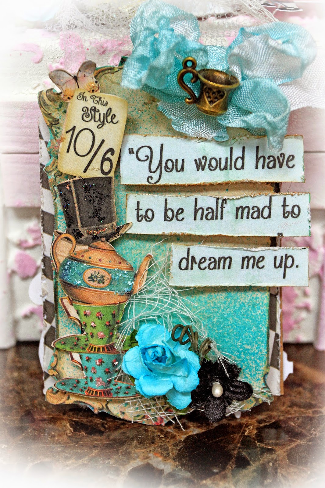 My Glitter Coated Life: Alice In Wonderland ATC & Storage Box~