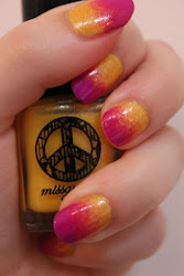 Pocket Full of Bobby Pins: NOTD: Purple and Yellow Ombré Nails