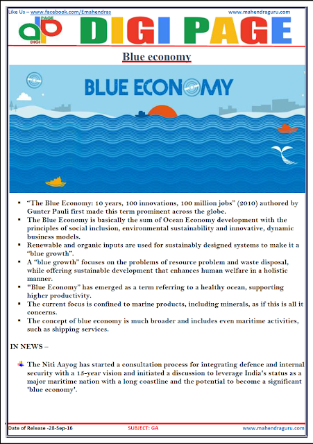DP | Blue Economy | 28 -Sep -16 DP | Blue Economy | 28 -Sep -16