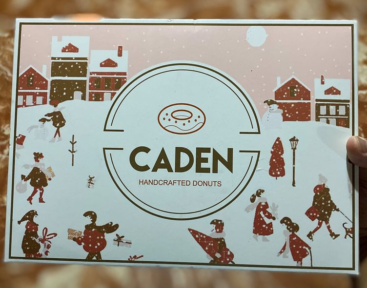Good-looking box design of CADEN Handcrafted Donuts