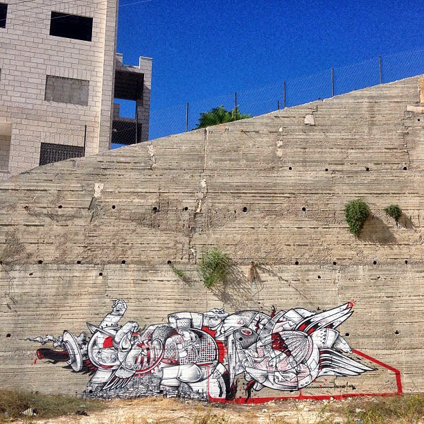 Street Art Duo How Nosm In Palestine Where They Painted Several New Pieces. 2