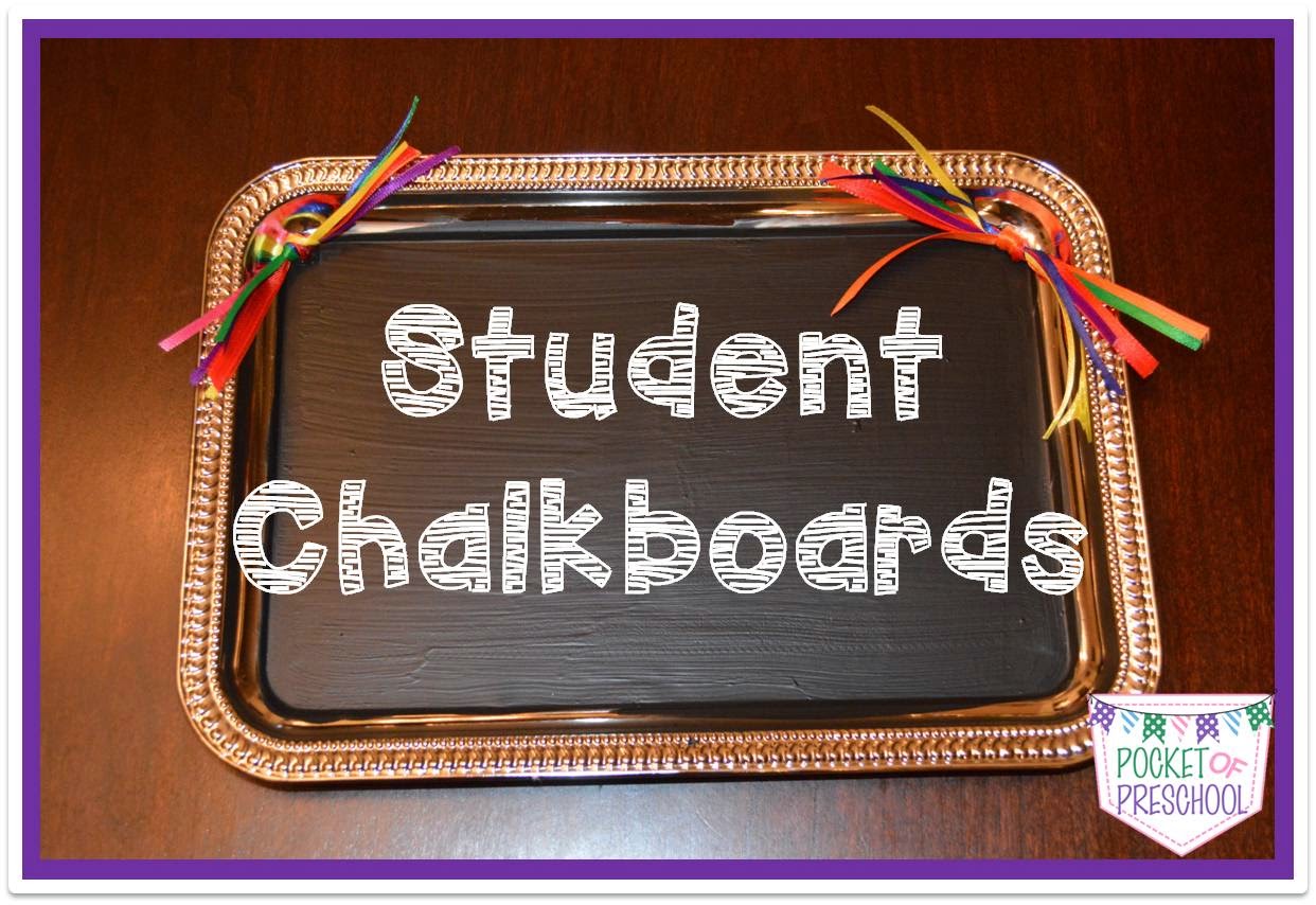 Student Chalkboards Pocket of Preschool