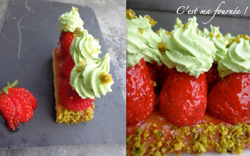 L Incomparable Tarte Fraise Pistache De Michalak