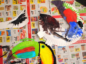 Paint your paper plate toucan