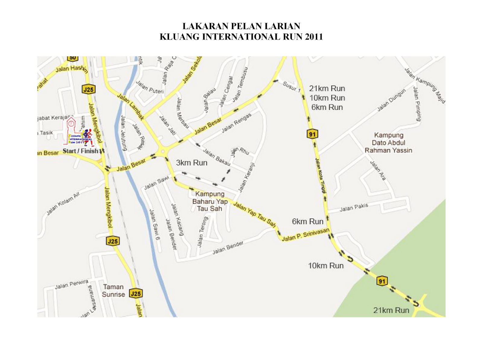 Penonton Kluang International Run 2011 Amended Form