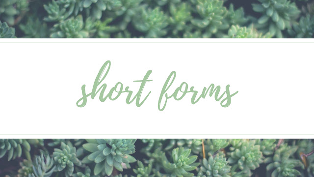Short forms