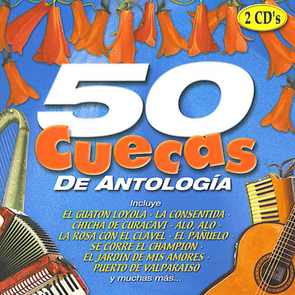 Cd 50 cuecas de antologia del Folklore chileno 50_Cuecas_De_Antologia--Frontal