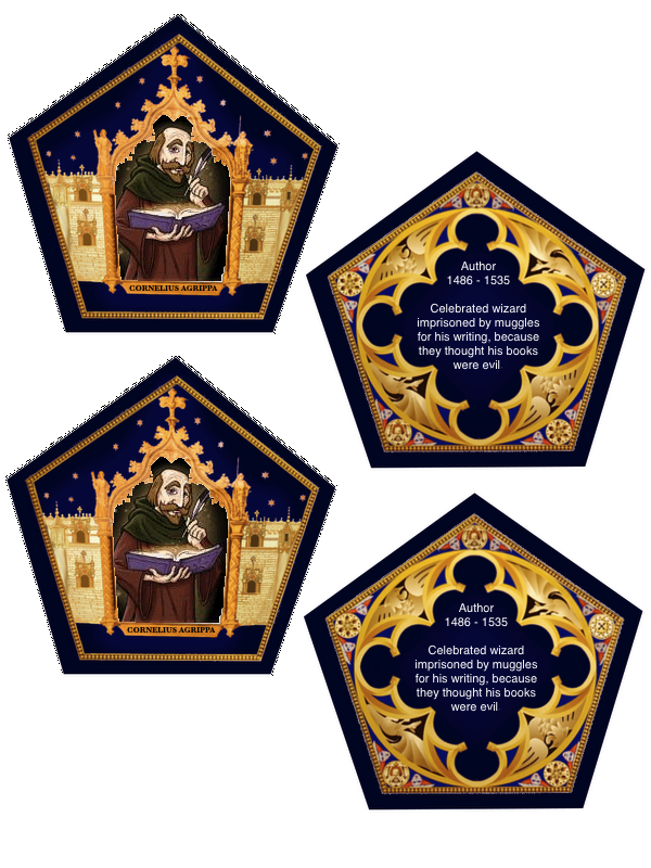 The Empty Suitcase Chocolate Frog Cards