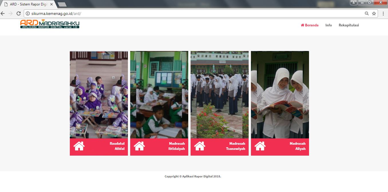 Http Sikurma Kemenag Go Id Ard Website Aplikasi Rapor Digital Madrasah Bahan Belajar