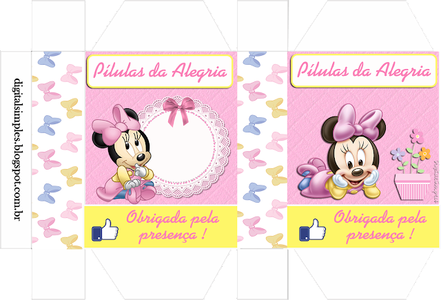 Lovely Minnie Baby, Free Printable Box.