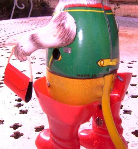 Joustra 1021 - Jouet Mécanique En Tôle - Chat Joueur - Vintage Occasion