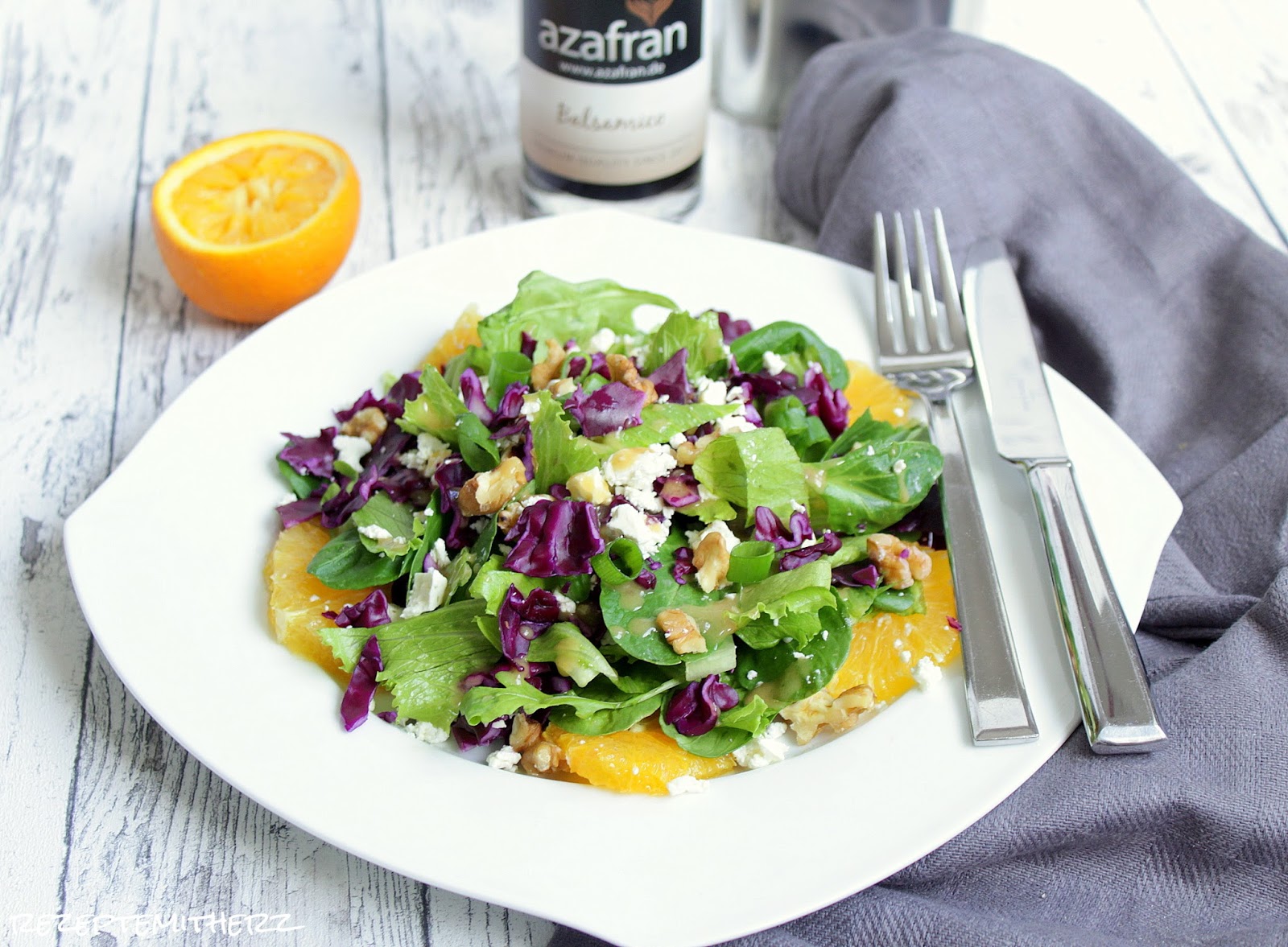 Rezepte mit Herz: Wintersalat ♡ eine extra Portion Farbe &amp; Vitamine