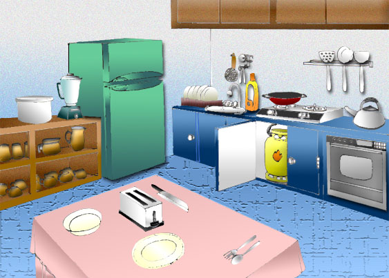 Gambar Nur Kasih Year 3 Kitchen Gambar Kartun Dapur  di 