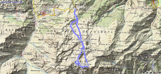 Mapa ruta Junciana y Rasa Inagotable