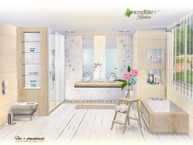 Sims 4 CC's The Best Bathroom by SIMcredible!