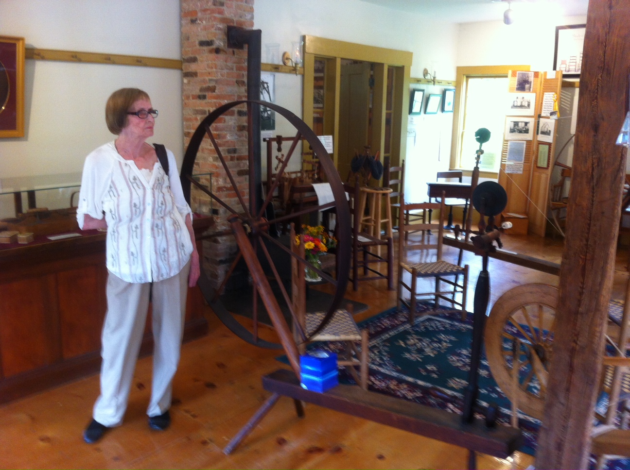 Nancy in New England Shaker Museum Alfred, Maine Saturday