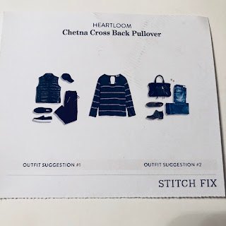 November 2017 Stitch Fix Review. Heartloom Chetna Cross Back Pullover | brazenandbrunette.com