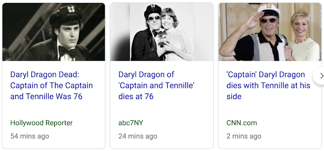 Free To Find Truth 21 42 76 119 239 Daryl Dragon Dead From Renal