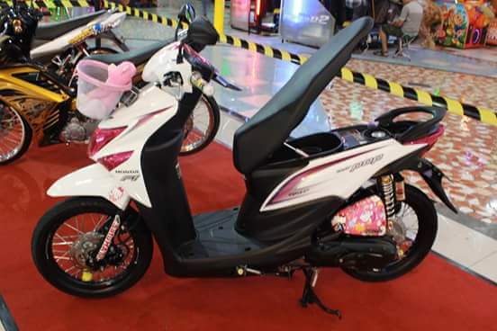 Modifikasi Beat Pop Hitam Putih Otomotif Modifikasi Indonesia