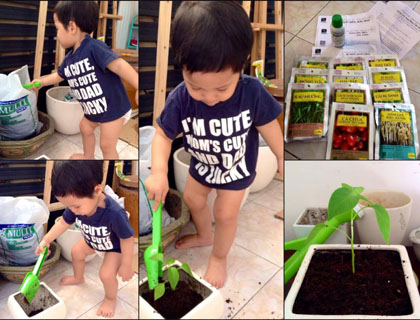 Bộ ảnh tự học mọi nơi mọi lúc của bé Mật Ong