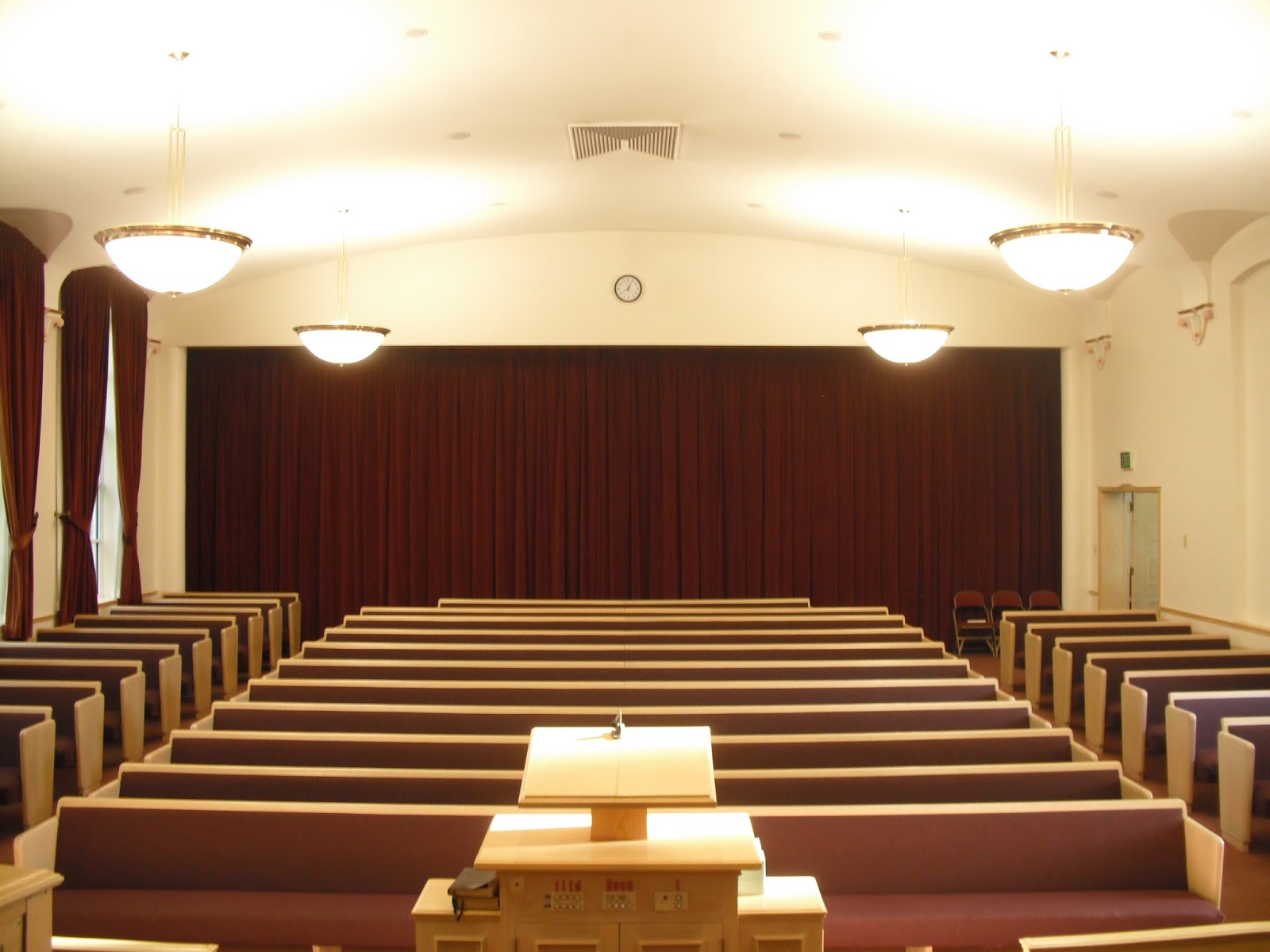 Historic LDS Architecture Bonneville Ward Chapel Interior