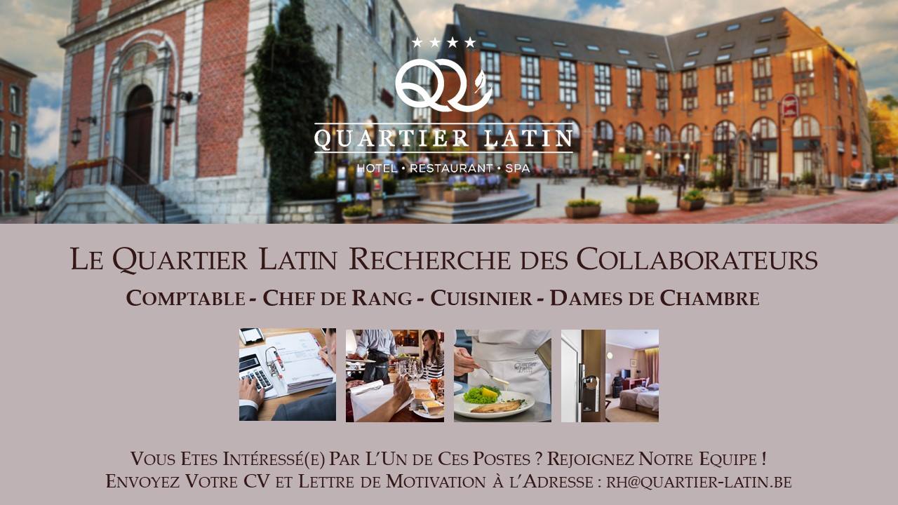 Les infos du NordLuxembourg Le Quartier Latin Hotel Restaurant recrute
