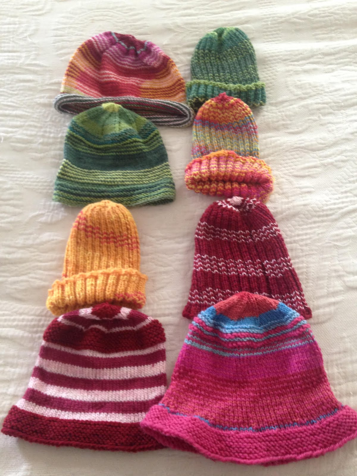 Sock Yarn Baby Hats