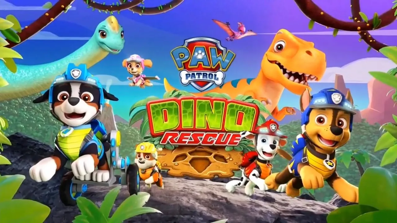 PAW PATROL PLAYSET QUARTIER GENERAL DINO RESCUE, pat patrouille