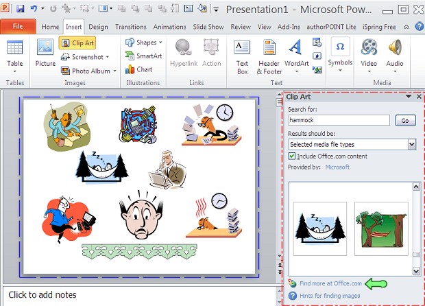 clipart in excel 2010 - photo #35