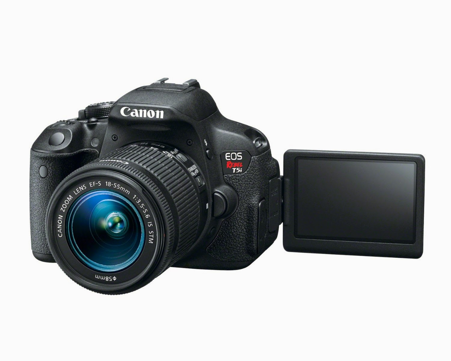 Canon EOS Rebel T5i Digital SLR Camera with Vari-angle touch screen