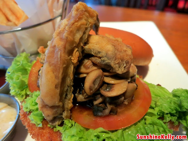 Mushroom Chicken Mushroom Burger