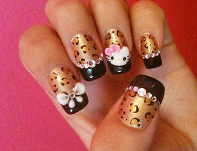 Todo Sobre Manos y Pies: Lindos Diseños de Uñas de Hello Kitty