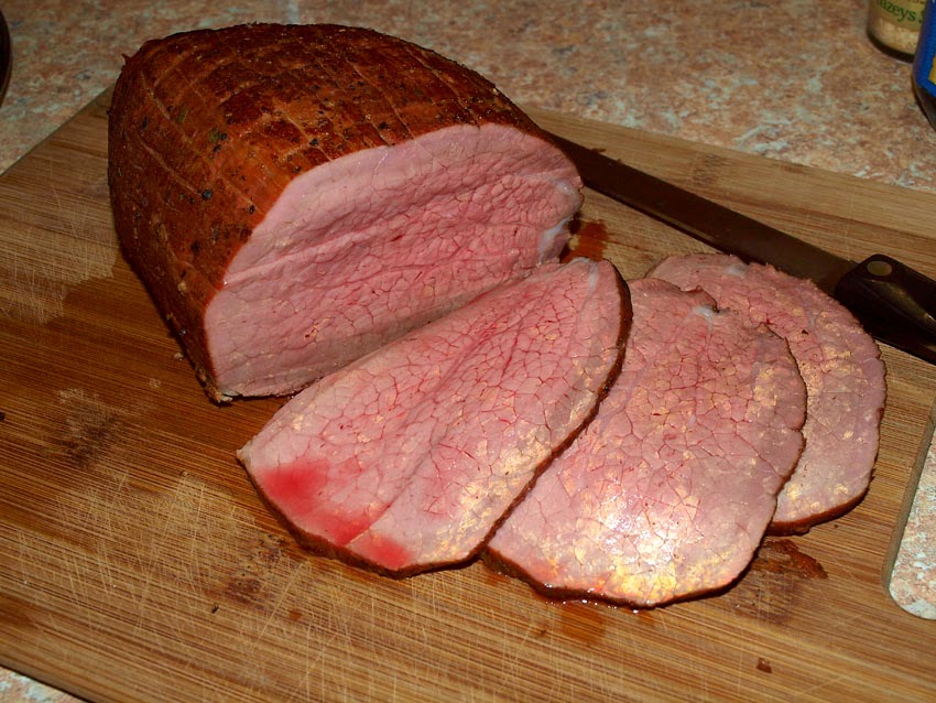 Pellet Smoker Cooking Dry Brined Eye of Round