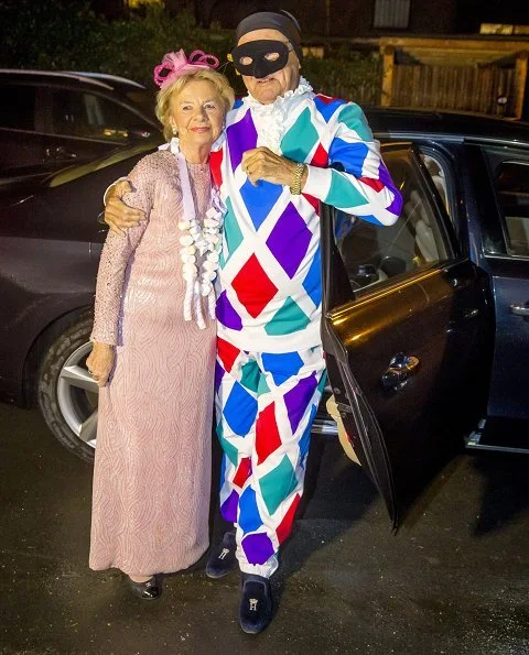 Queen and her spouse Prince Henrik attended the costume party held by their friend, ballet dancer Susanne Heering