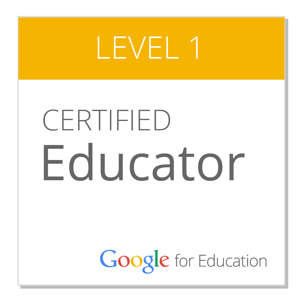 Level 1 Certified Google Educator