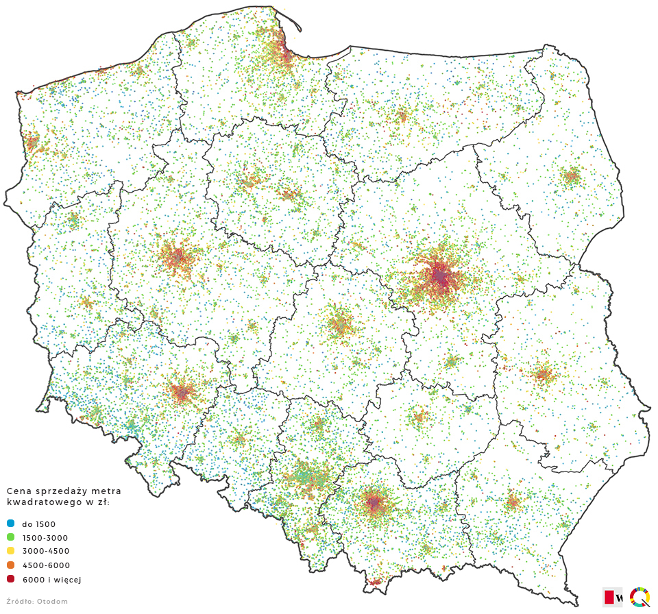 Apartament and house prices in Poland (June 2016) Vivid Maps