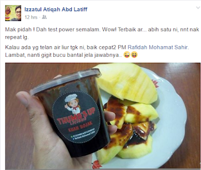 THUMB'S UP LICIOUS KUAH ROJAK: The Best Fruit Dressing Ever