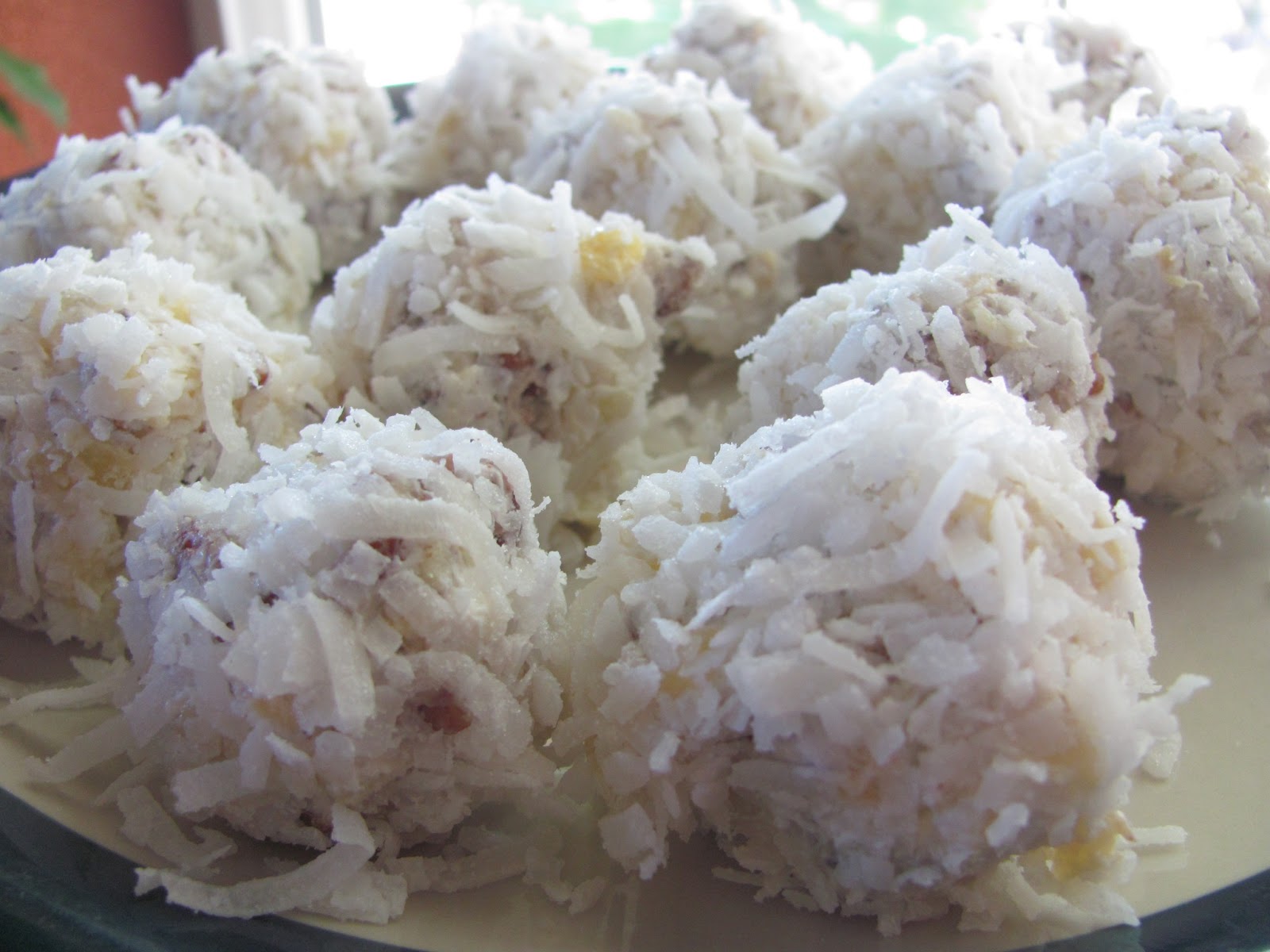 coconut cream cheese balls