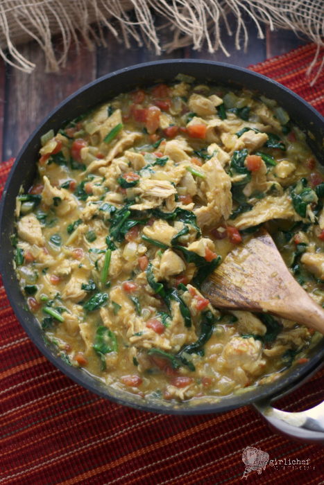 Smoked Turkey and Spinach Curry